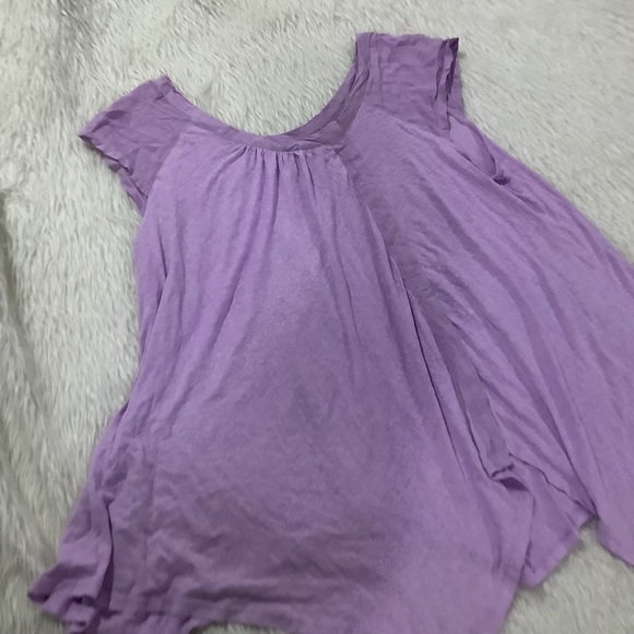 Free people women’s oversized summer breezy purple flowing top size small - Picture 2 of 9